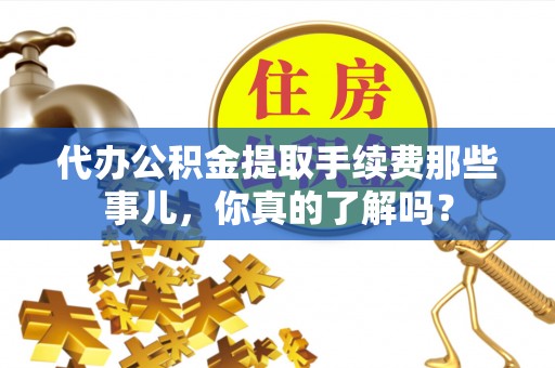 利津代办公积金提取手续费那些事儿，你真的了解吗？