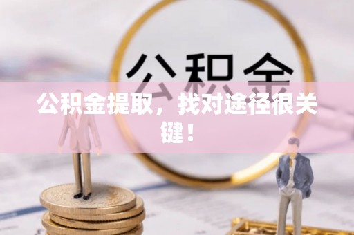 利津公积金提取，找对途径很关键！