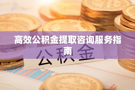 利津高效公积金提取咨询服务指南